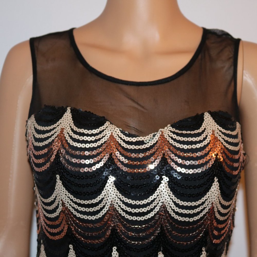 As U Wish - Women's Mesh Sequin Dress